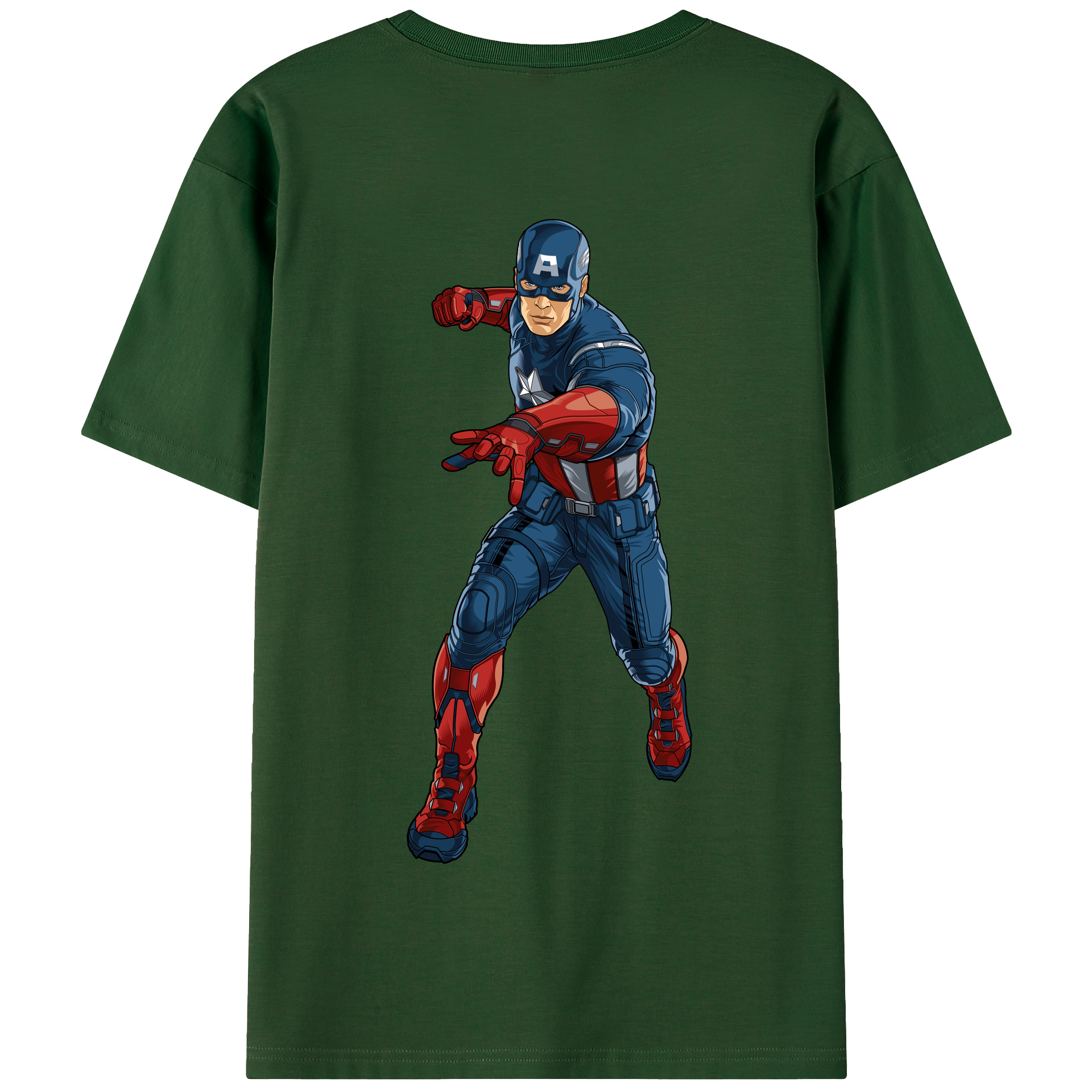 （画像用） アベンジャーズ The Avengers 綿100％半袖Tシャツ（背面プリント）